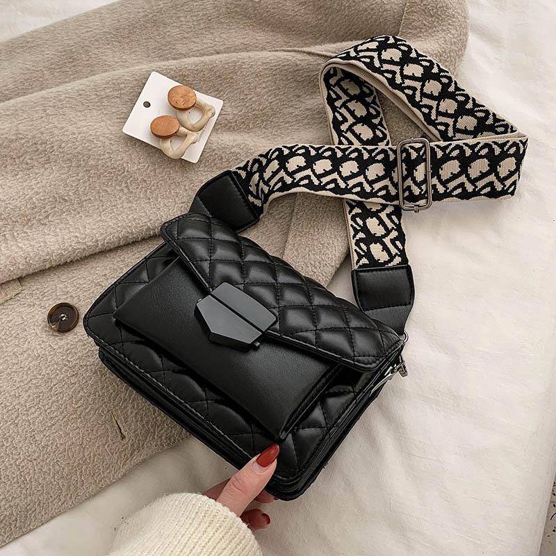 114-Women's Bags Single Shoulder Crossbody Bags fashion lady hand shopping messengerl blackbag