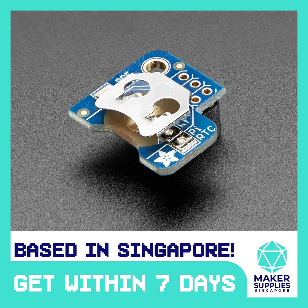 Adafruit PiRTC - PCF8523 Real Time Clock for Raspberry Pi 3386 RPi RTC ...