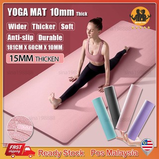 Anti-Slip Premium Quality TPE Yoga Mat, Extra Thick 6/8mm TPE