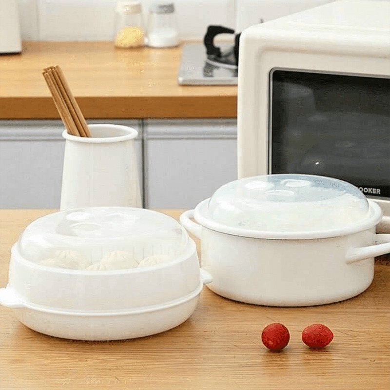 Vietnamesejapanese 3Layer Microwave Steaming Tray Set Shopee Singapore