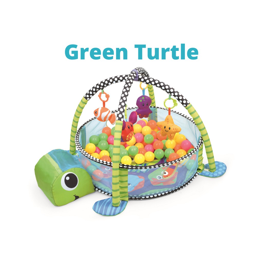 BABY ACTIVITY GYM BALL PIT TURTLE, 53 OFF