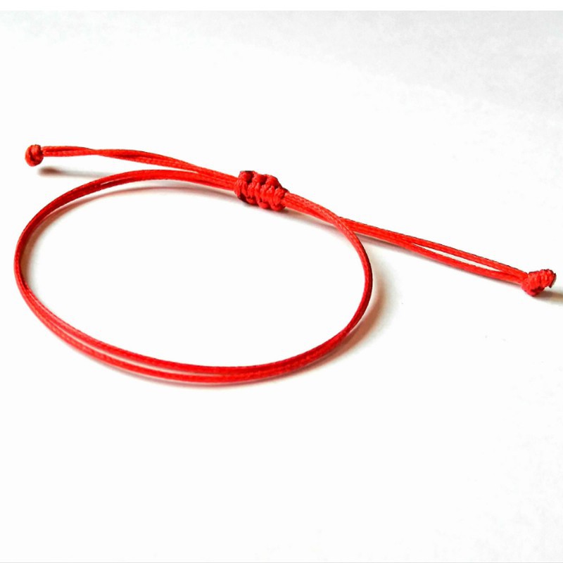 Red on sale string wristband