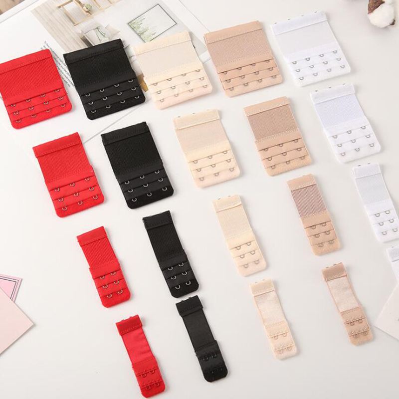 Elastic Bra Extender 3 Row 1 Hook/2 Hooks/3 Hooks/5 Hook Bra Strap