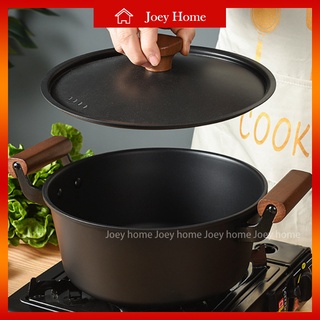 Cast Iron Pot, 24cm Dual Handle Uncoated Flat Bottom Soup Stew Pot Dutch  Oven, Cookware For House Kitchen 