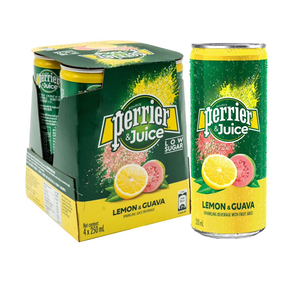 Perrier & Juice Sparkling Lemon & Guava Juice Beverage | Shopee Singapore