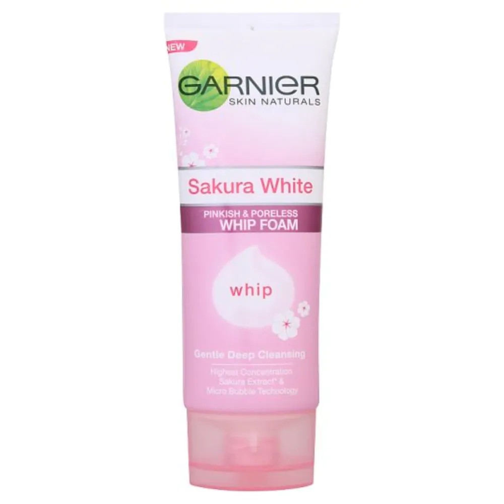Garnier Sakura White Pinkish & Poreless Whip Foam 100ml - Gambar 2