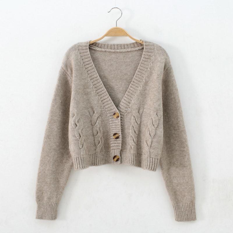 Korean Ladies Knitted Jacket Cardigan Oversize Korean Style