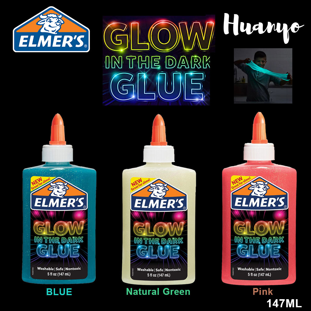 [HUANYO] Elmer's Non Toxic Washable Glow in the Dark Glue (Best for ...