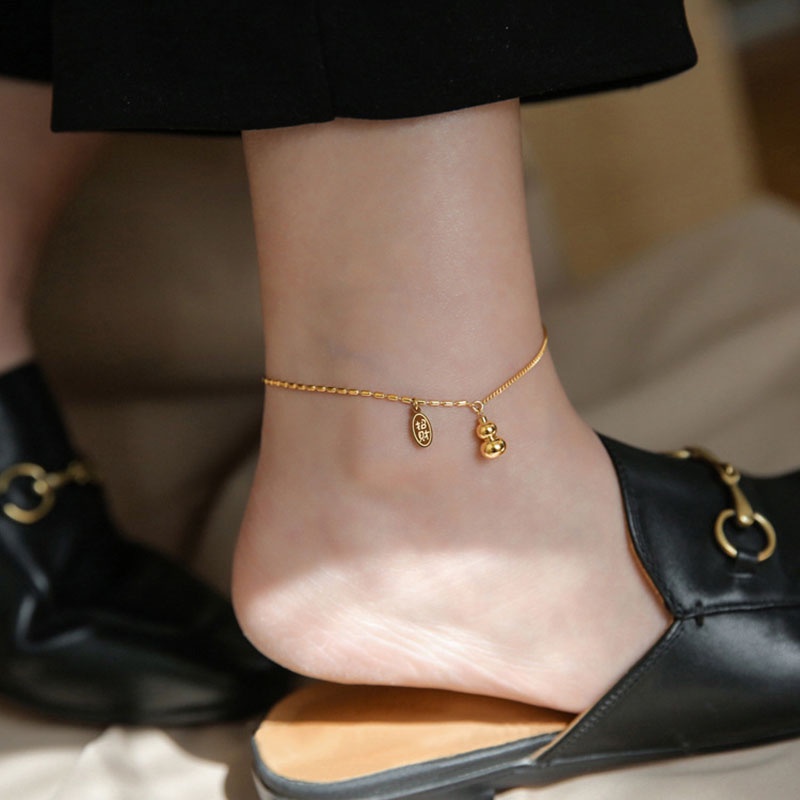 Gold womens sale anklet