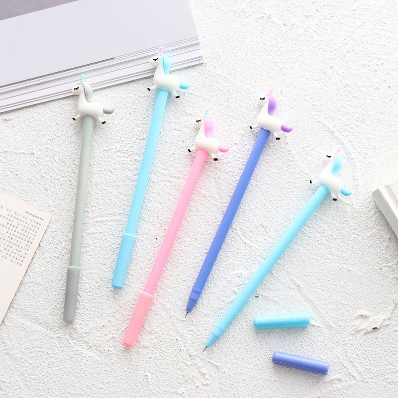 Unicorn Cartoon Gel Pen Gift Stationery School Office Supply | Shopee ...