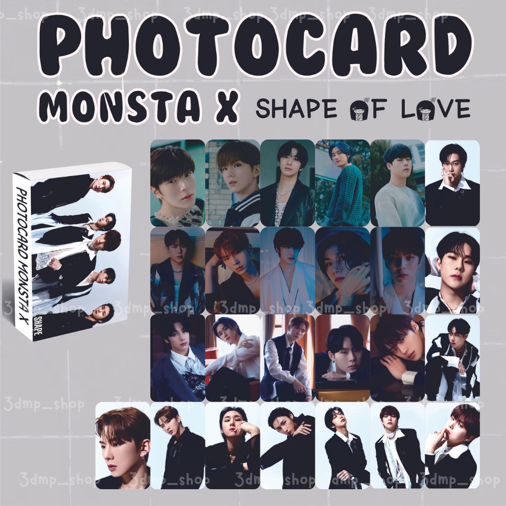 25 Sheets] Photocard lomo photo card monsta x monstax follow fatal shape of  love