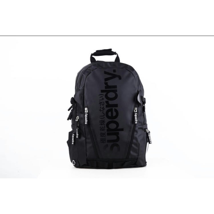 Superdry backpack black sales