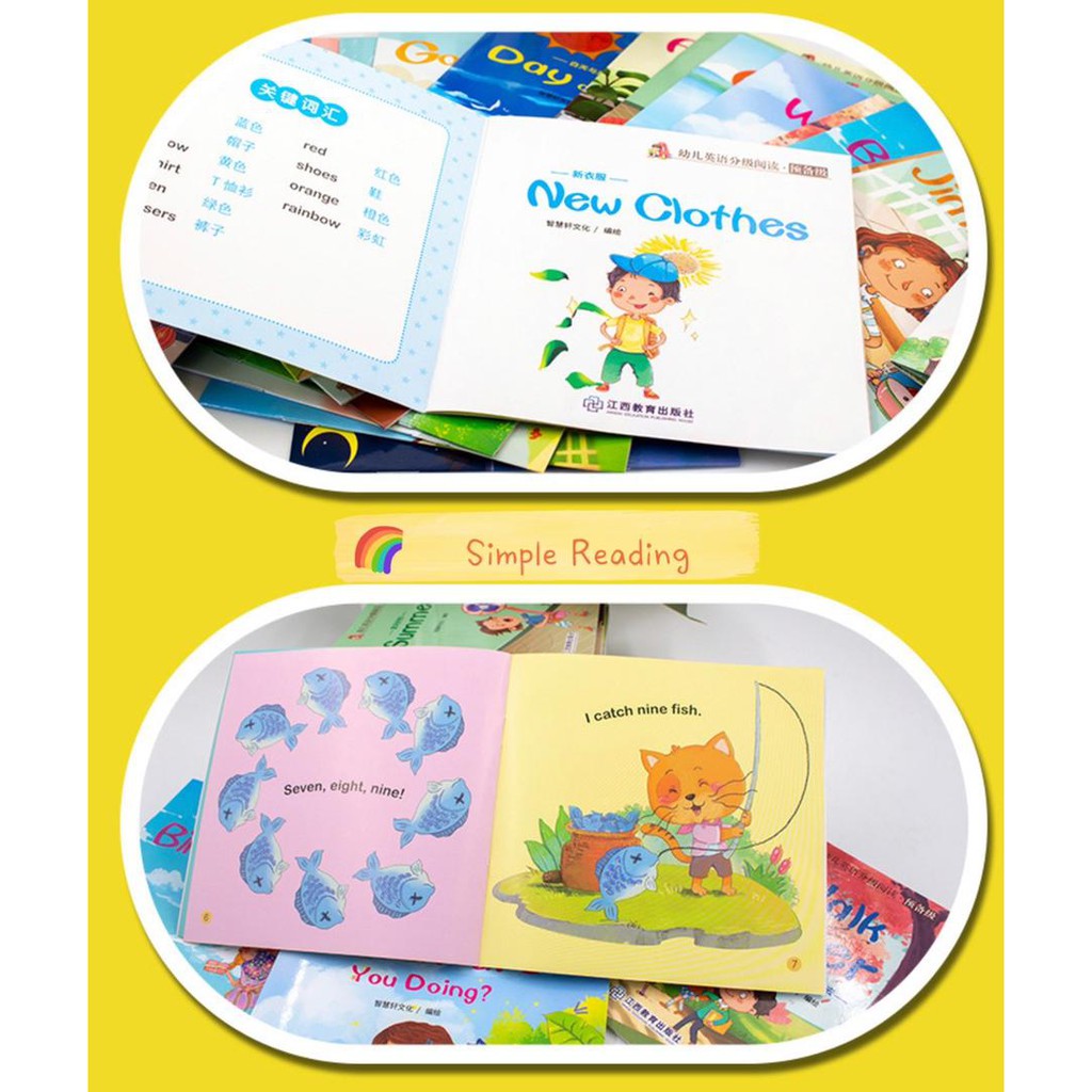 60 Books Set English Story Book for Kids Learning Buku Budak Bedtime ...