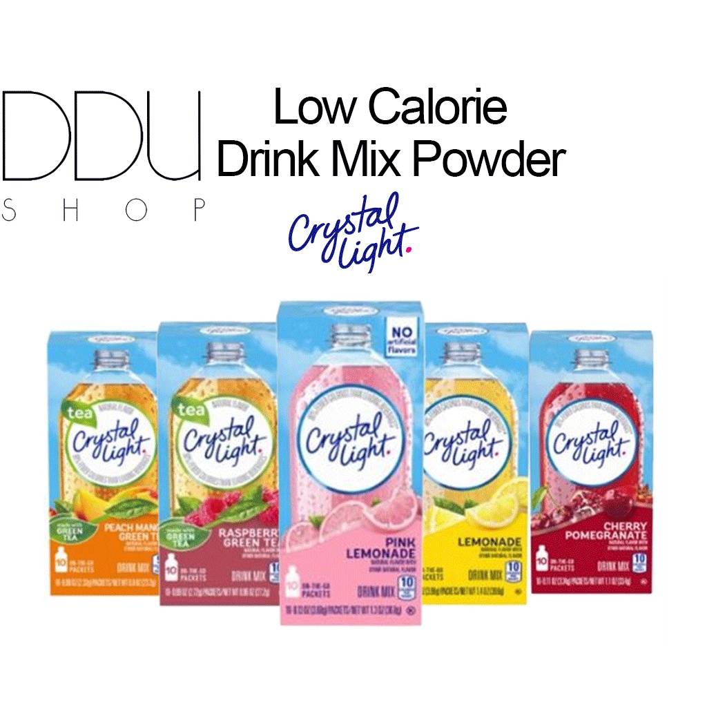 Crystal Light / Low Calorie Drink Mix Powder (5FLAVORS) / 10T Shopee Singapore
