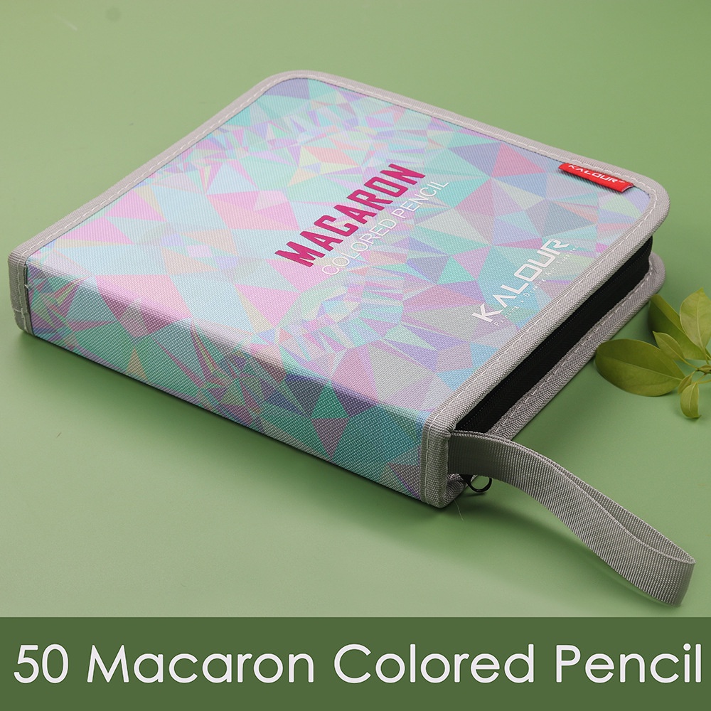 KALOUR New 50 Color Macaron Color Pencil Set Fabric Pen Bag Packaging