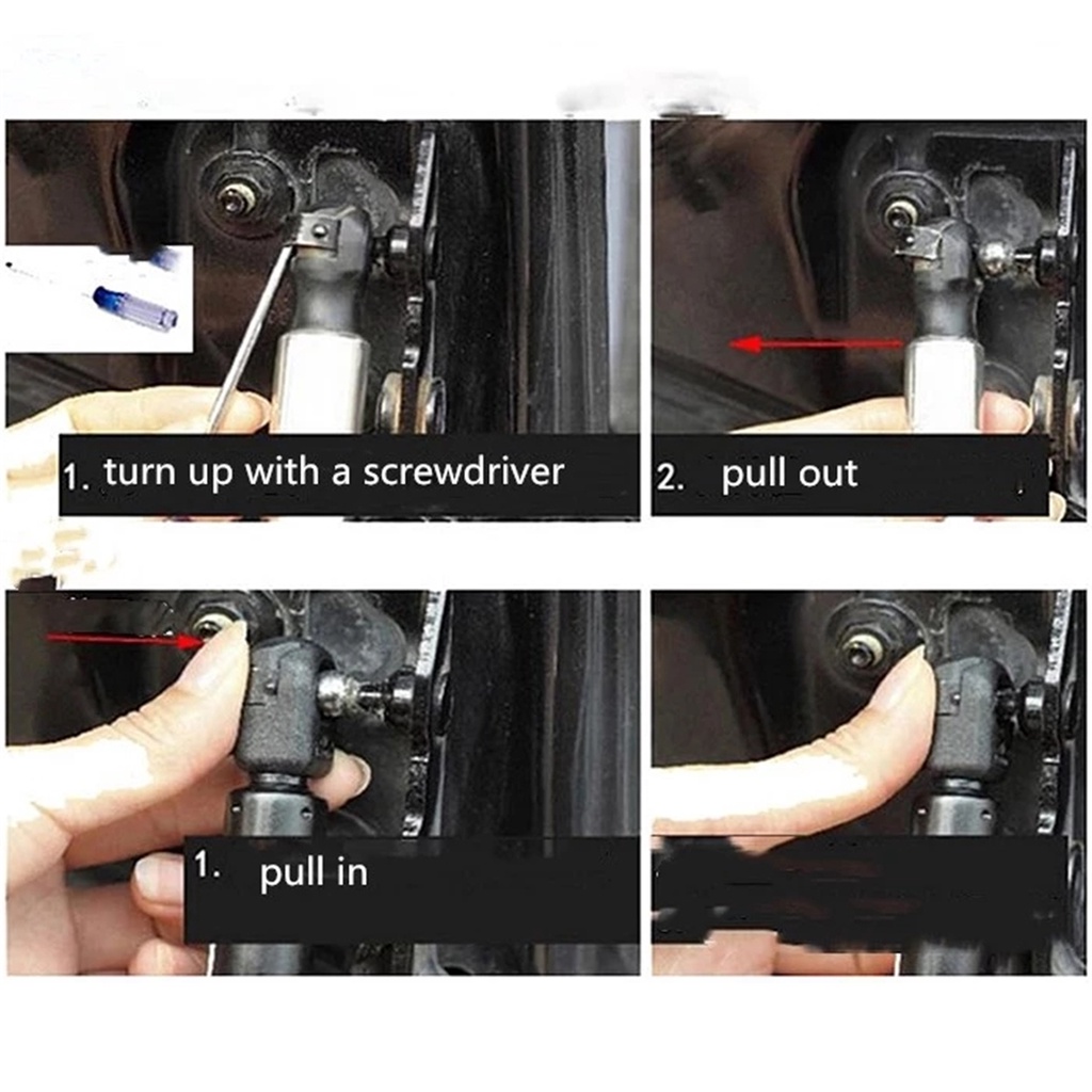 2 Molle A Gas Per Portellone Posteriore - Compatibili Con Nissan Qashqai J11 2014-2022 E Rogue Sport, 530 Mm, Colore Carbonio