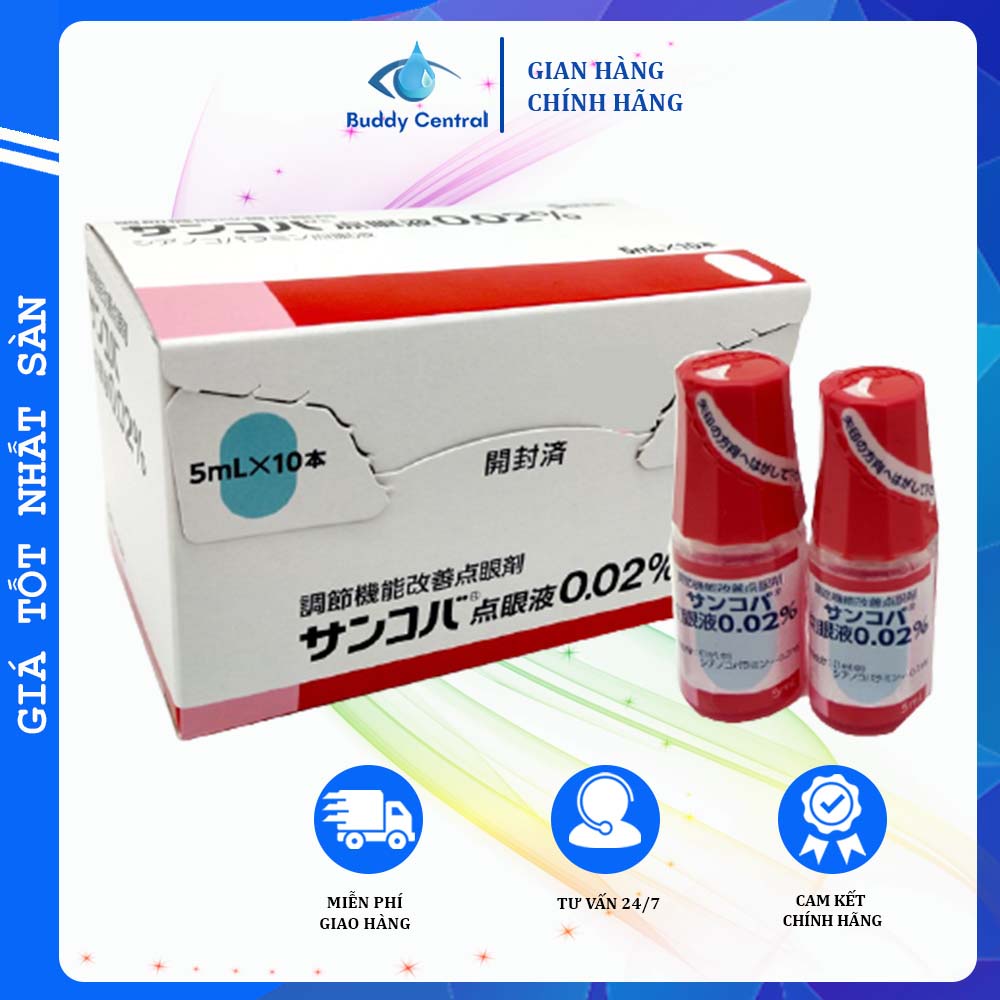 Box of 10 Sancoba Japanese eye Drops 5ml Support to increase eyesight