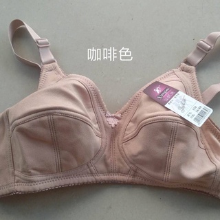 No sponge bra ultra-thin three-ribbon no steel ring middle-aged mother  underwear cotton without sponge