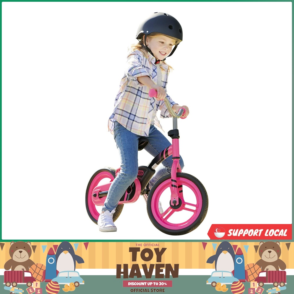 sgstock Little Tikes My First Balance to Pedal Bike with Fold in Pedals 2 in 1 Pink 2 5 Years 12 Inch Shopee Singapore