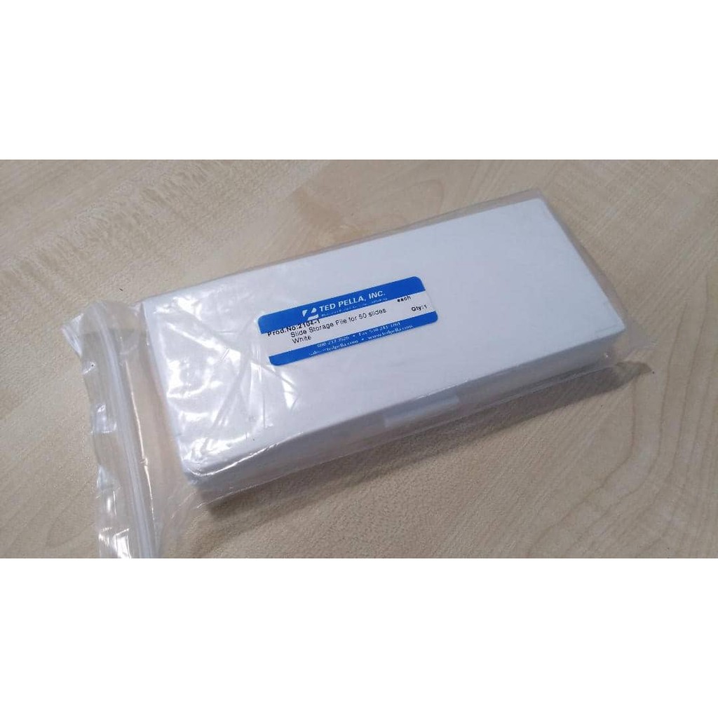 TEDPELLA Slide Storage File for 50 slides White | Shopee Singapore