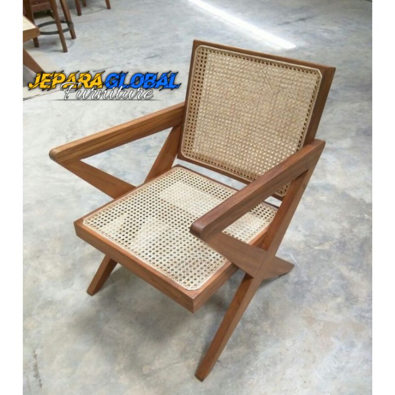 Retro Teak Rattan natural A Dining Chair (Classic Dining Chair, new