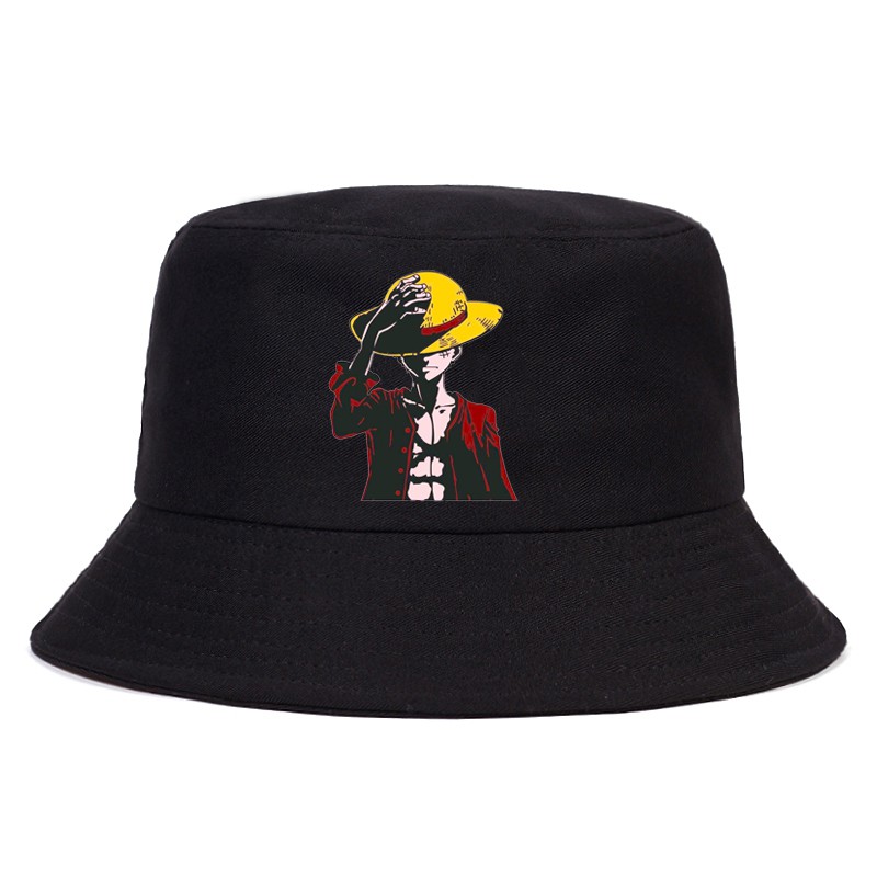 One Piece Unisex Beach Hat Anime Printing Pattern Fisherman Hat