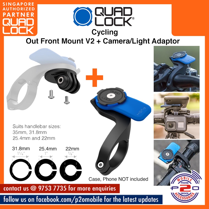 Quad Lock Out Front Mount V2 + Camera/Light Adaptor Shopee Singapore