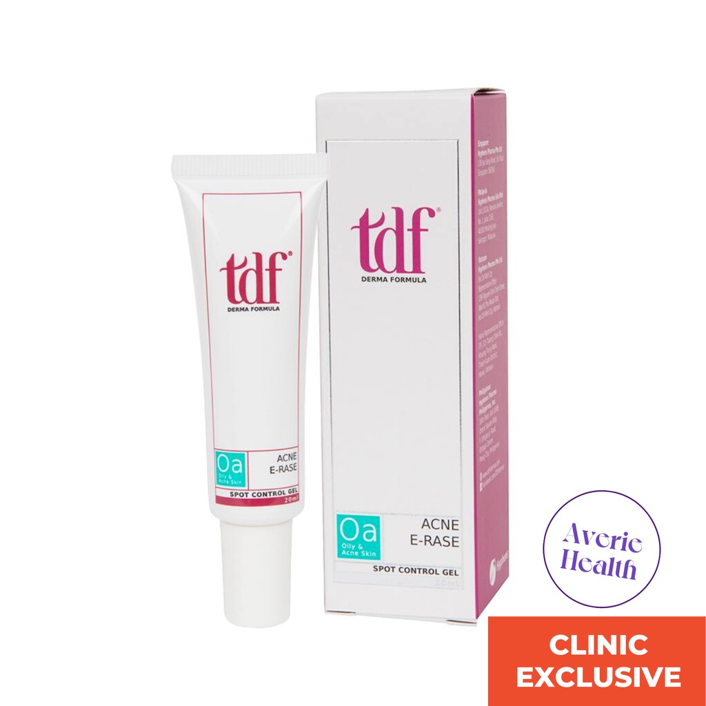 TDF Acne Erase 20ml Spot Control Gel Clear Blemishes, Blackheads