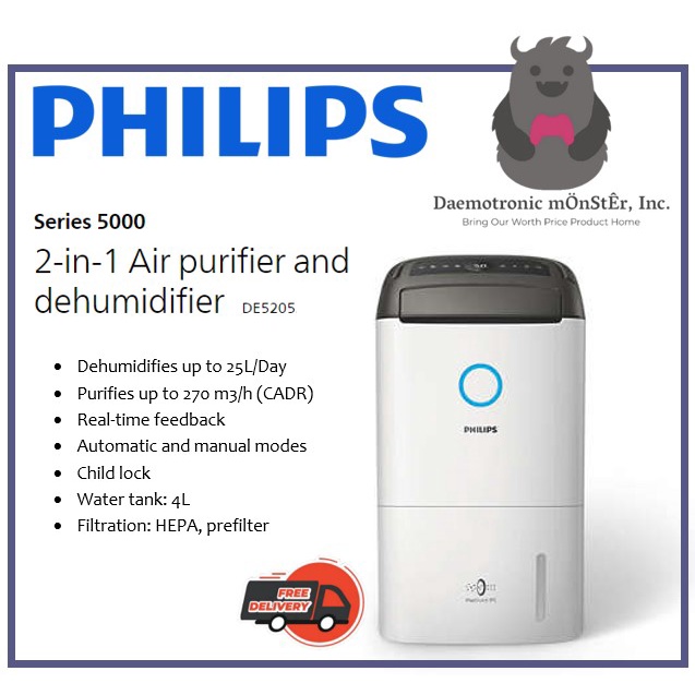 Philips air deals purifier and dehumidifier