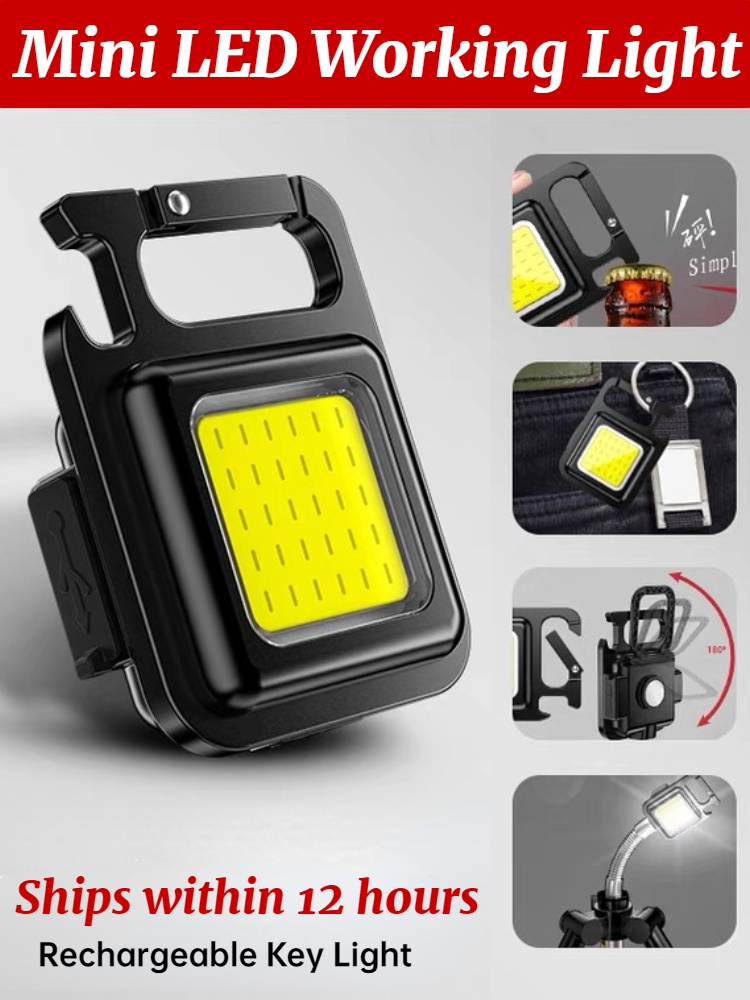 Portable Keychain Light USB Rechargeable Outdoor Camping Light ...