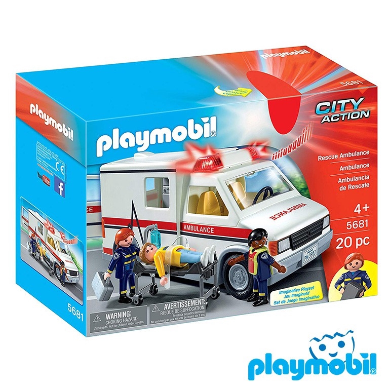 Playmobil 5681 救急車セット Playmobil 5681 Specials Car Rescue Ambulance Role Play Toys Space
