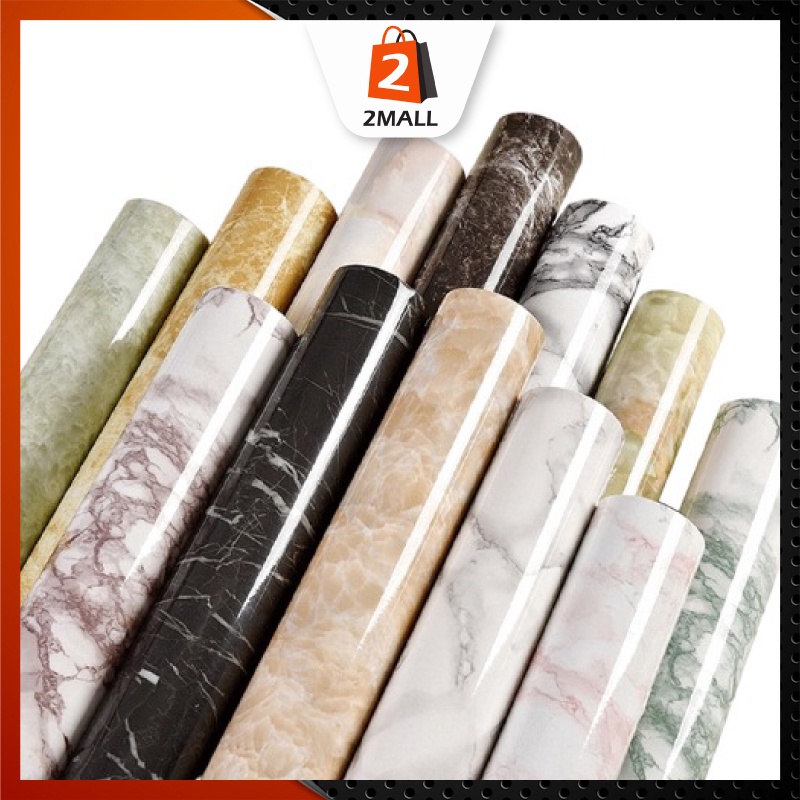 2MALL (60cm x 5 meter) DIY Marble Wallpaper Cabinet Wallpaper Furniture ...