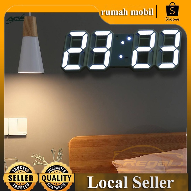 3d Led Desk Clock/Led Digital Wall/Desk ClockAlarmTemperature/Modern