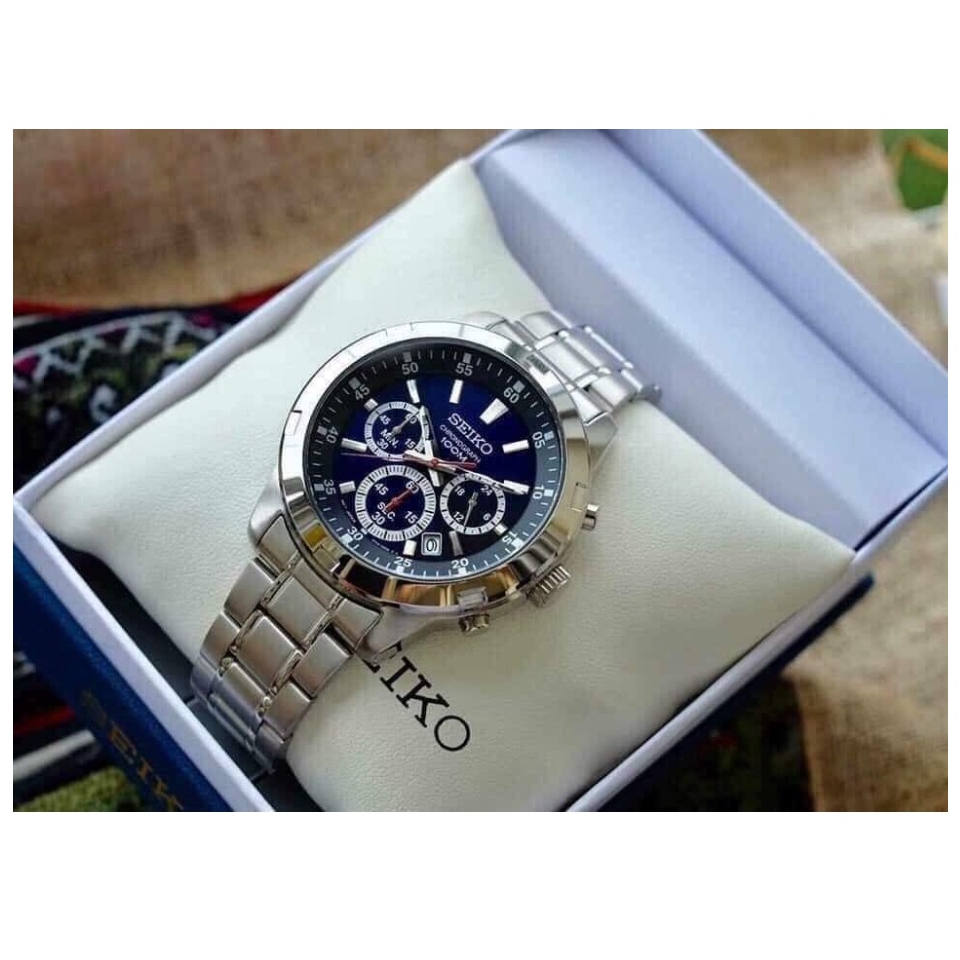 Seiko SKS603P1 SKS603 SKS603P Neo Sports Chronograph Blue Dial Men s Watch Shopee Singapore