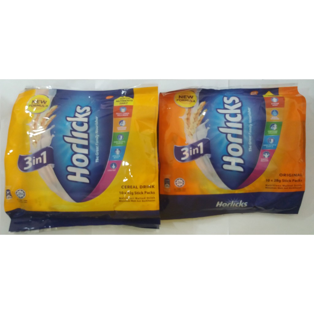 Horlicks Original 10*28g / Cereal Drink 10*32g | Shopee Singapore