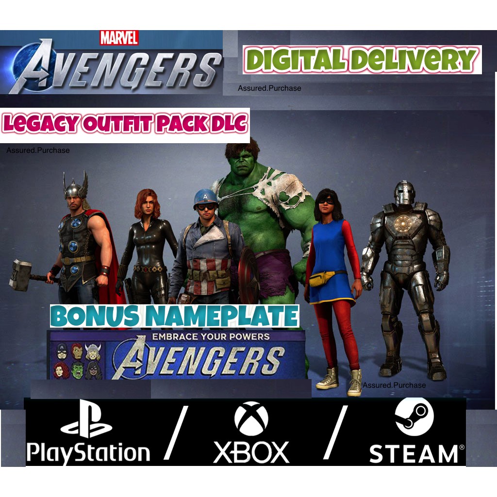 Marvel's Avengers Legacy Outfit Pack+ Nameplate Pre-Order Bonus PS4/XBOX/PC | Shopee Singapore