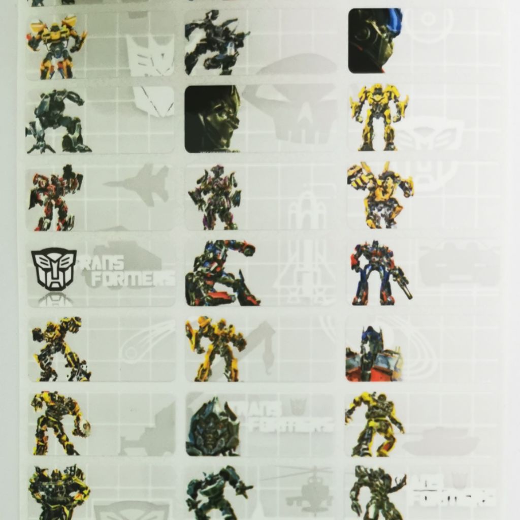 Transformers Medium Name Sticker Waterproof Customizable | Shopee Singapore