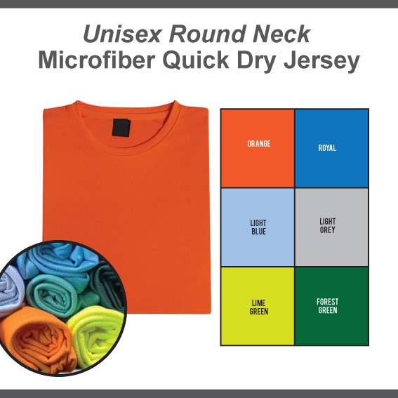 oren sport quick dry size chart