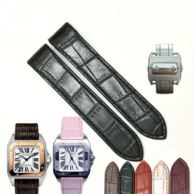 Cartier watch hot sale straps leather