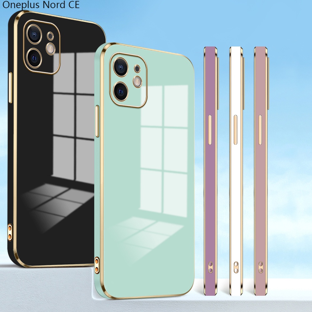 Oneplus Nord CE 2 8 8T 9 Pro 5G Cartoon For Phone Case Soft Casing Silicone Simple Electroplating Full Cover Shockproof TPU Cases