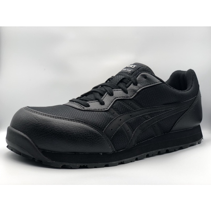 Ready stock Asics safety shoe lace lowcut black X black