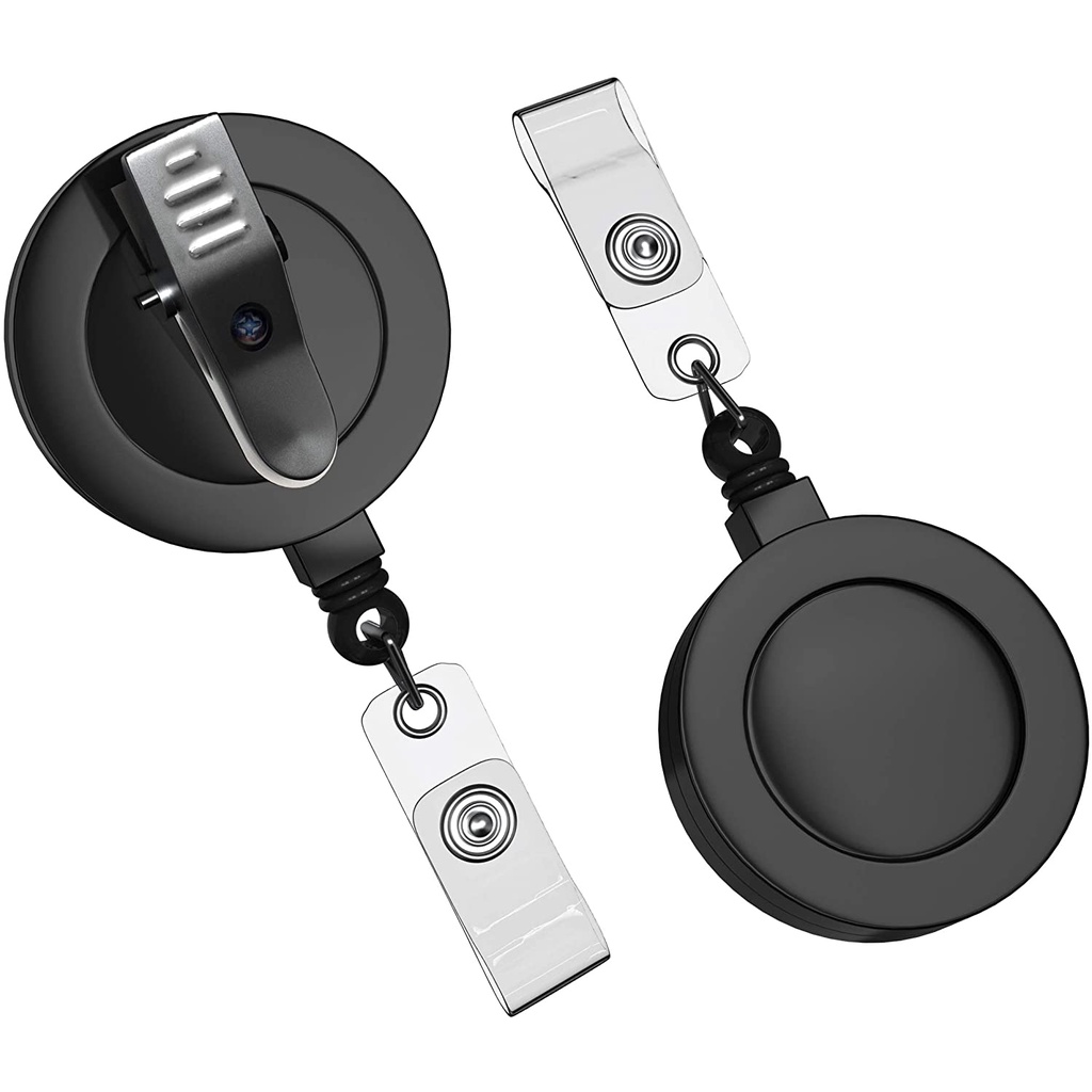 1Pc Badge Reels Retractable with Swivel Alligator Clip Durable ID