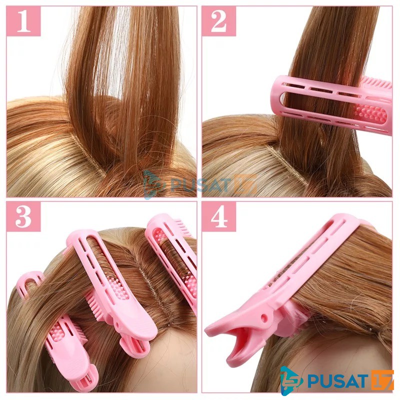 KLIP RAMBUT KOREA / ROLL RAMBUT / ALAT KERITING RAMBUT PREMIUM / FLUFFY HAIR CLIP ROOT STYLING - Gambar 2