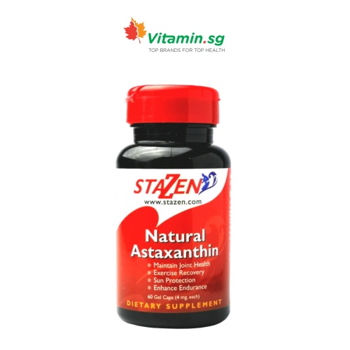 Stazen Natural Astaxanthin 4mg 60 Caps Shopee Singapore 