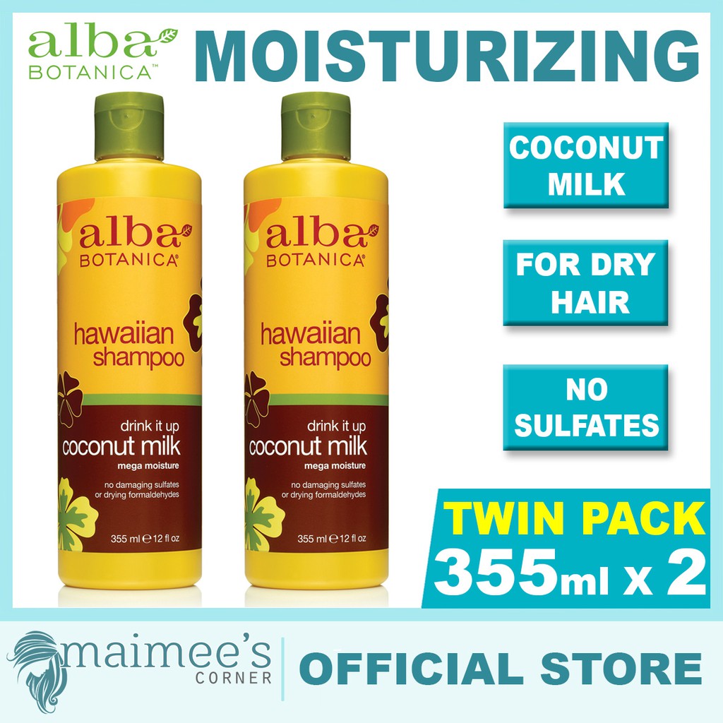 Alba Botanica Drink It Up Coconut Milk Hawaiian Shampoo / Conditioner ...