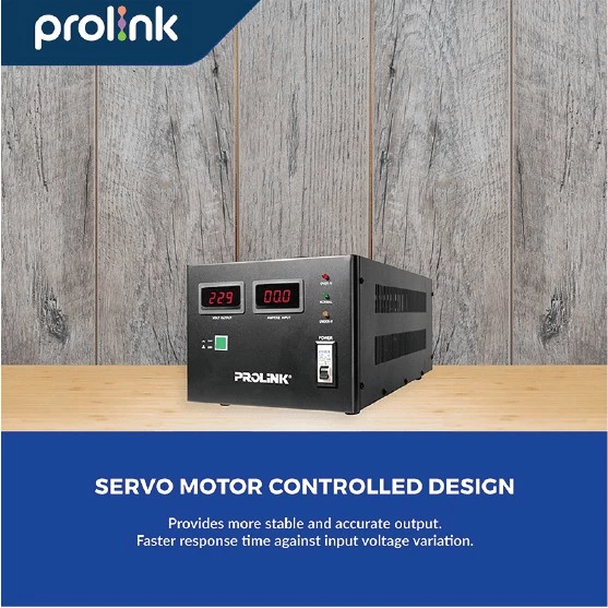 PROLINK Stabilizer 10000VA AVR Servo Motor Controlled PVS10001AD - Gambar 3