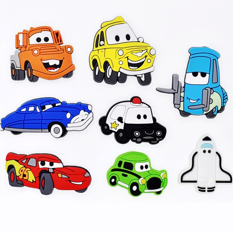 Cute Racing Car Jibbit croc Accessories Lightning McQueen Jibitz croc Charms jibits Pin for Men