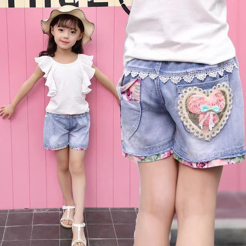 Girls soft denim shorts sale