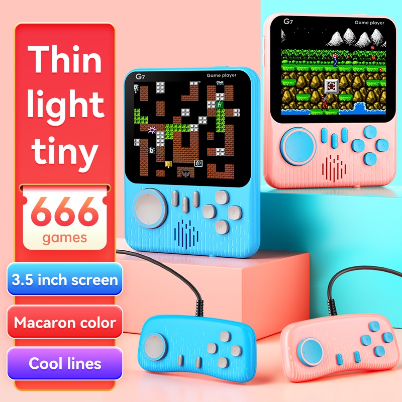 Tiktok Handheld Game Console Builtin 666 Retro Video Games Super Mario