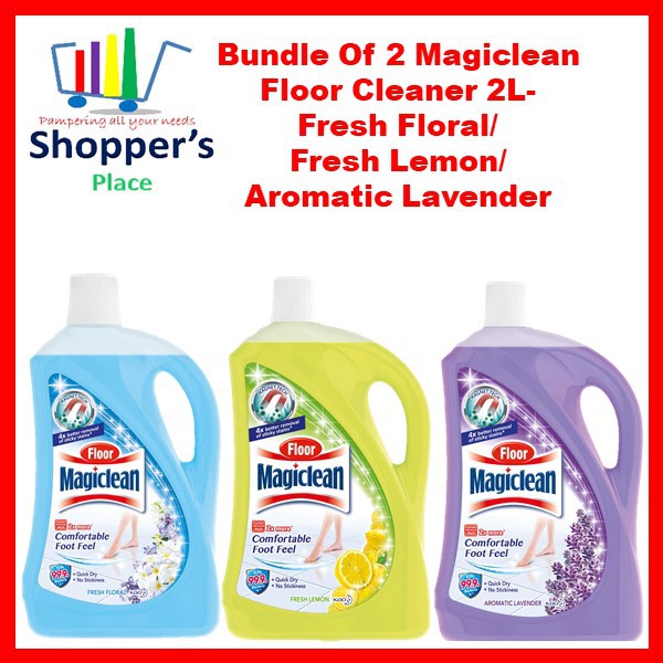 Bundle Of 2 Magiclean Floor Cleaner 2L- Fresh Floral/ Fresh Lemon ...